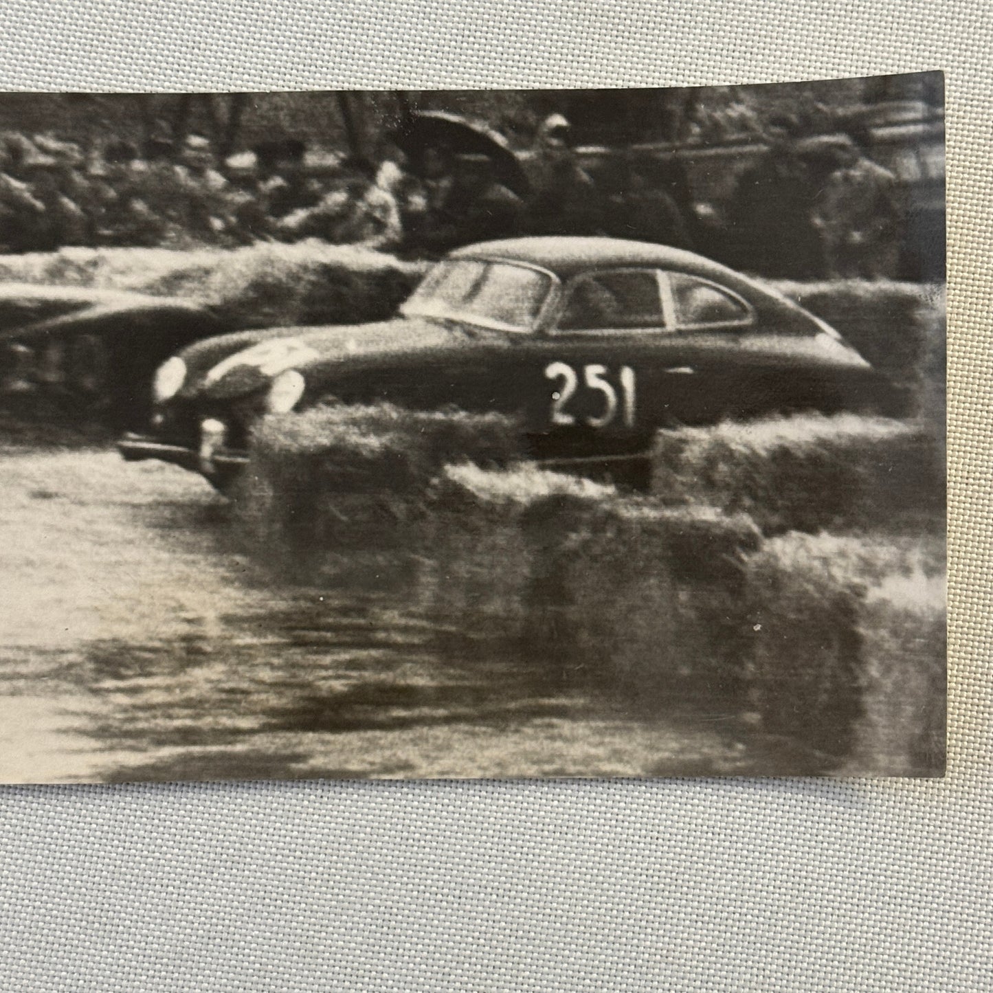 Vintage Porsche 356 Racing Car Press Photo Photograph