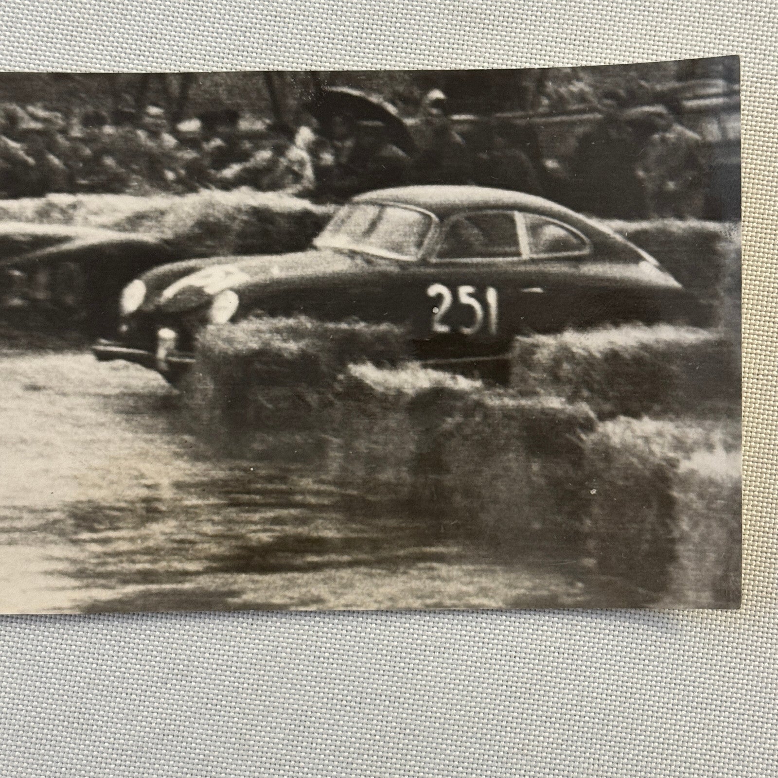 Vintage Porsche 356 Racing Car Press Photo Photograph