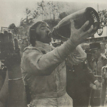 Vintage Racing Press Photo Photograph Jackie Stewart 1969 La Prensa