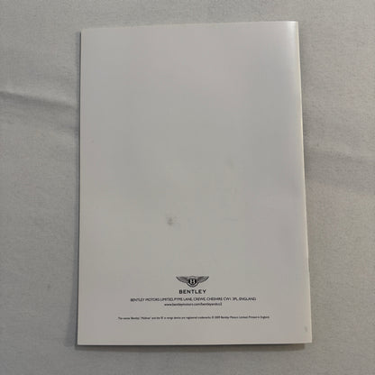 Bentley and the Future of Bio Fuels Car Sales Brochure Catalog Advertising 2009