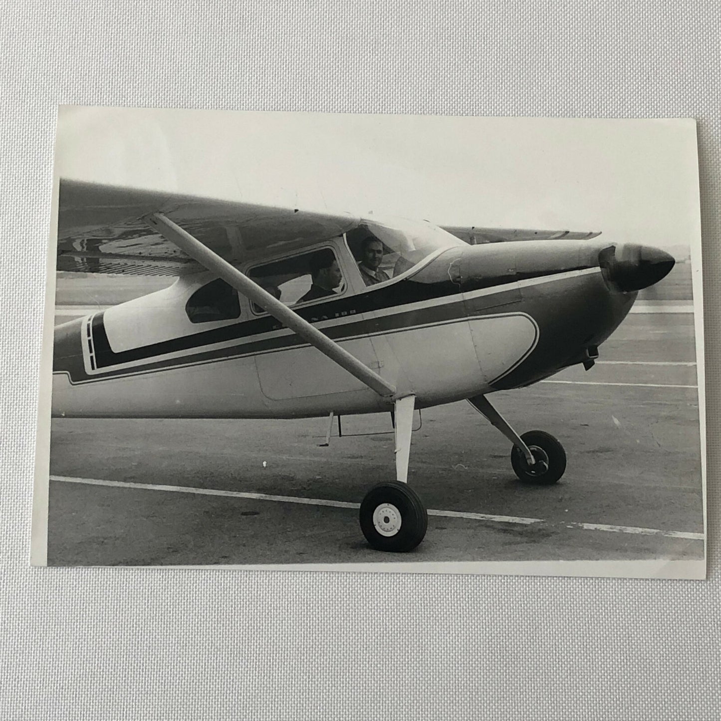 Vintage Small Airplane Plane Photo Photograph Aircraft Racing Driver Flockhart ?