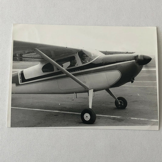 Vintage Small Airplane Plane Photo Photograph Aircraft Racing Driver Flockhart ?