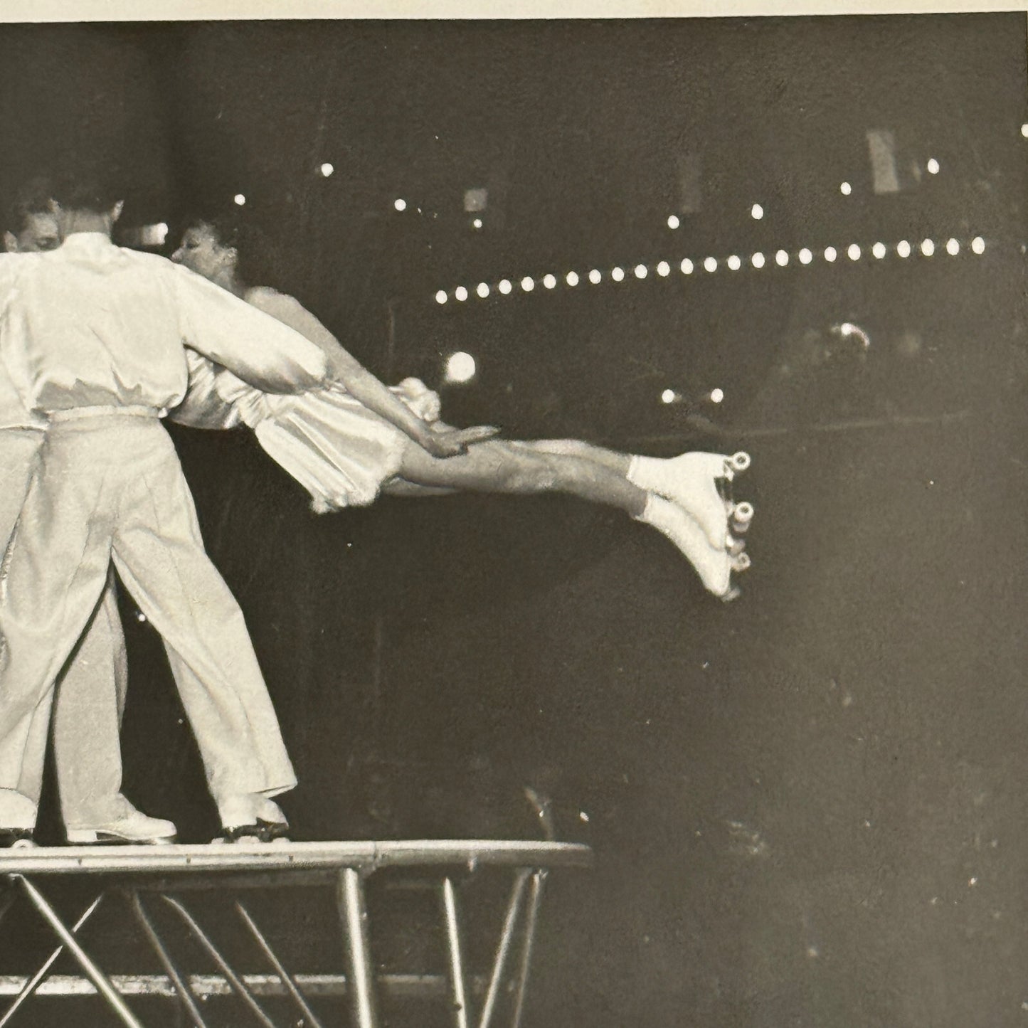 Vintage Circus Rollerskating Roller Skate Performer Act RPPC Photo Postcard