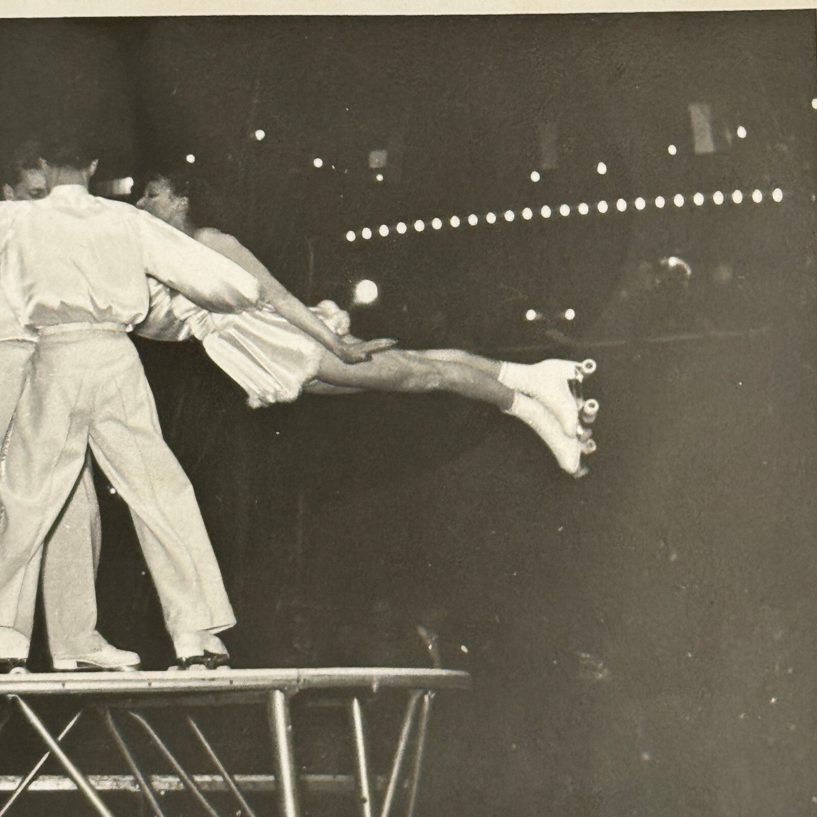 Vintage Circus Rollerskating Roller Skate Performer Act RPPC Photo Postcard