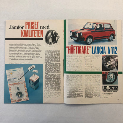 1979 Saab Sales Brochure Magazine 99 900 Turbo Lancia A112 SWEDISH TEXT