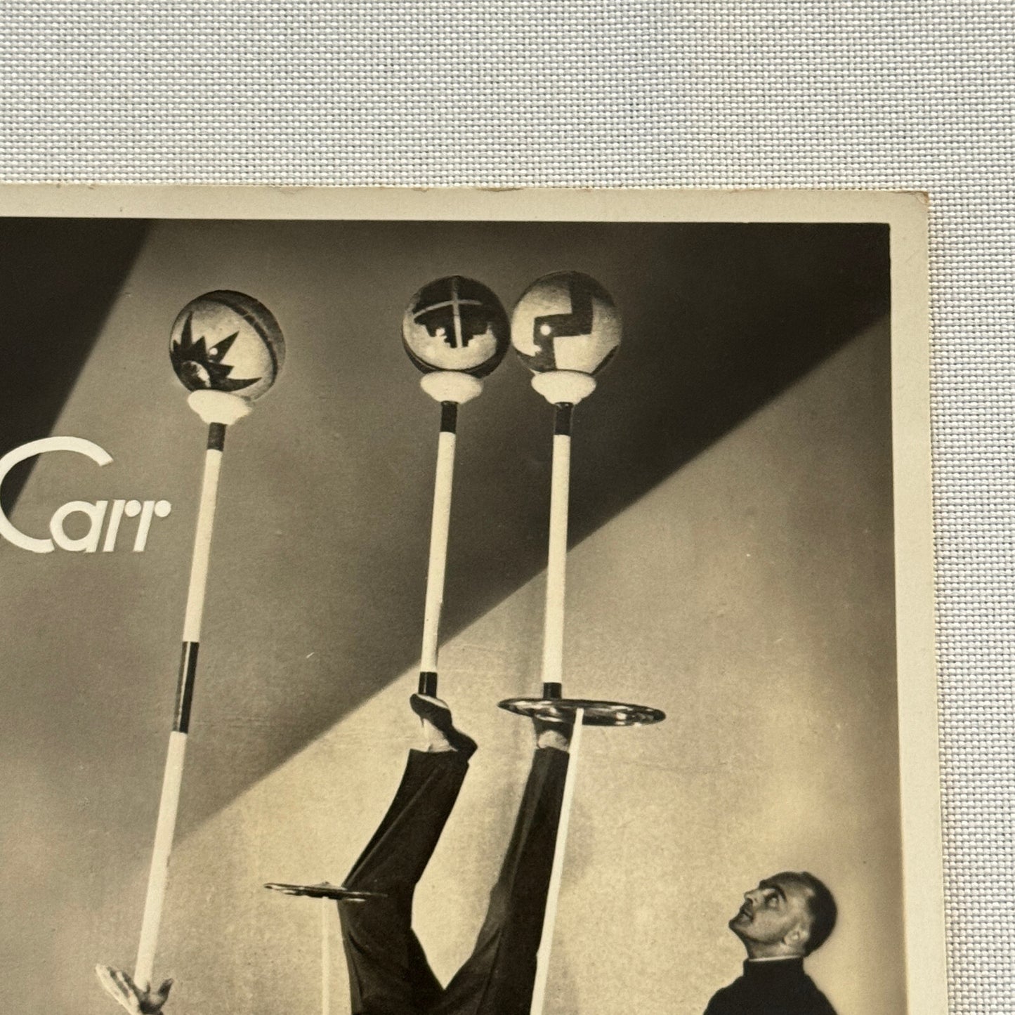 Vintage Circus Performer Photo Photograph Balancing Act Will T Carr European