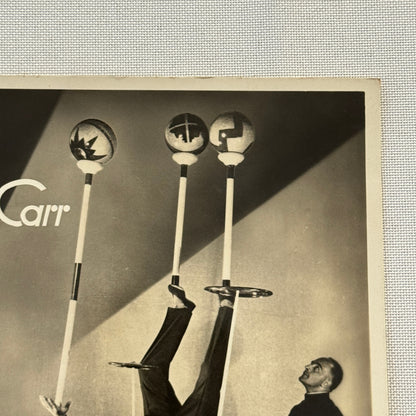 Vintage Circus Performer Photo Photograph Balancing Act Will T Carr European