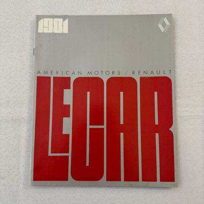 1981 Renault LeCar Car Sales Brochure Catalog Vintage Advertising
