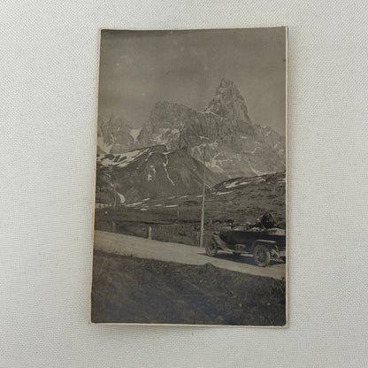 Antique Car Automobile Mountains Real Photo Postcard RPPC Photograph