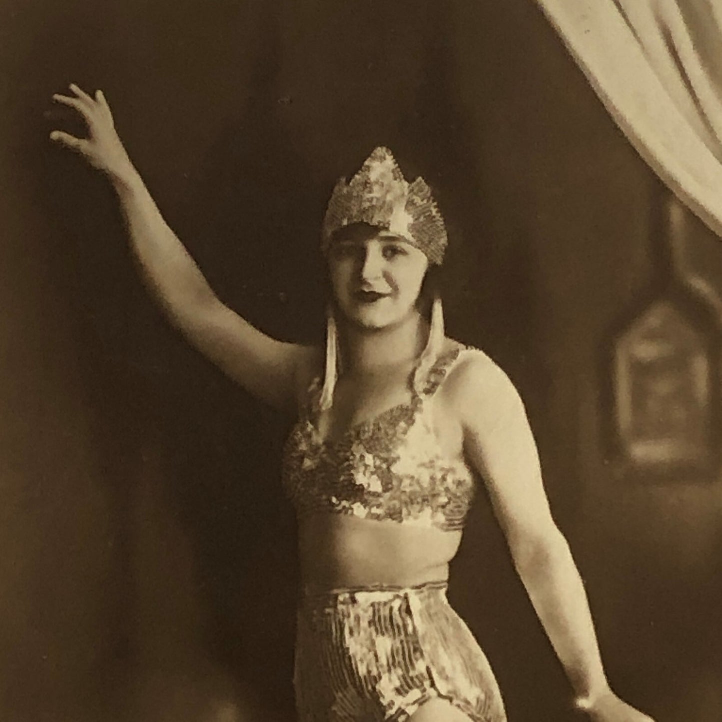 Circus Performer Dancer Acrobat Real Photo Postcard Post Card RPPC Photograph