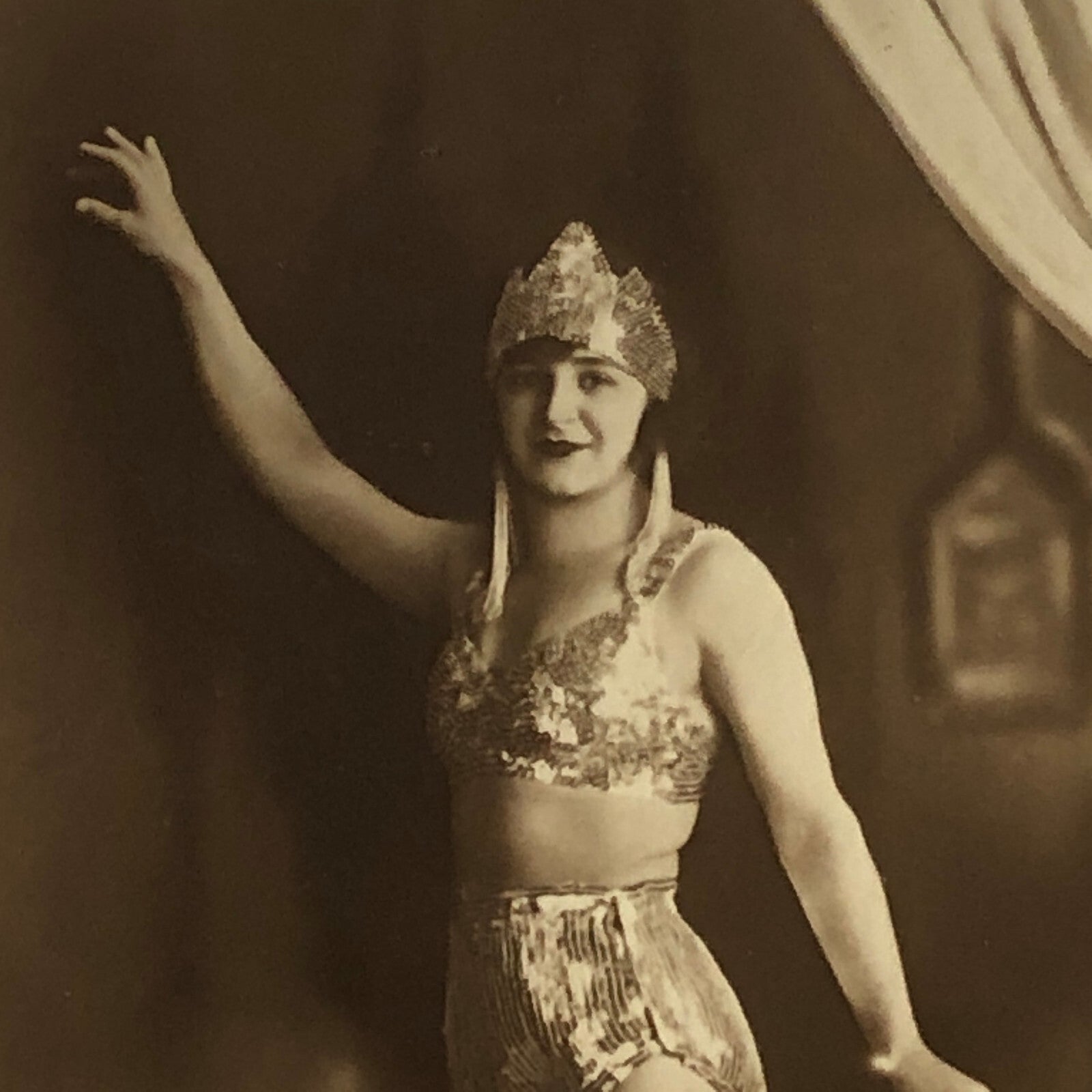 Circus Performer Dancer Acrobat Real Photo Postcard Post Card RPPC Photograph