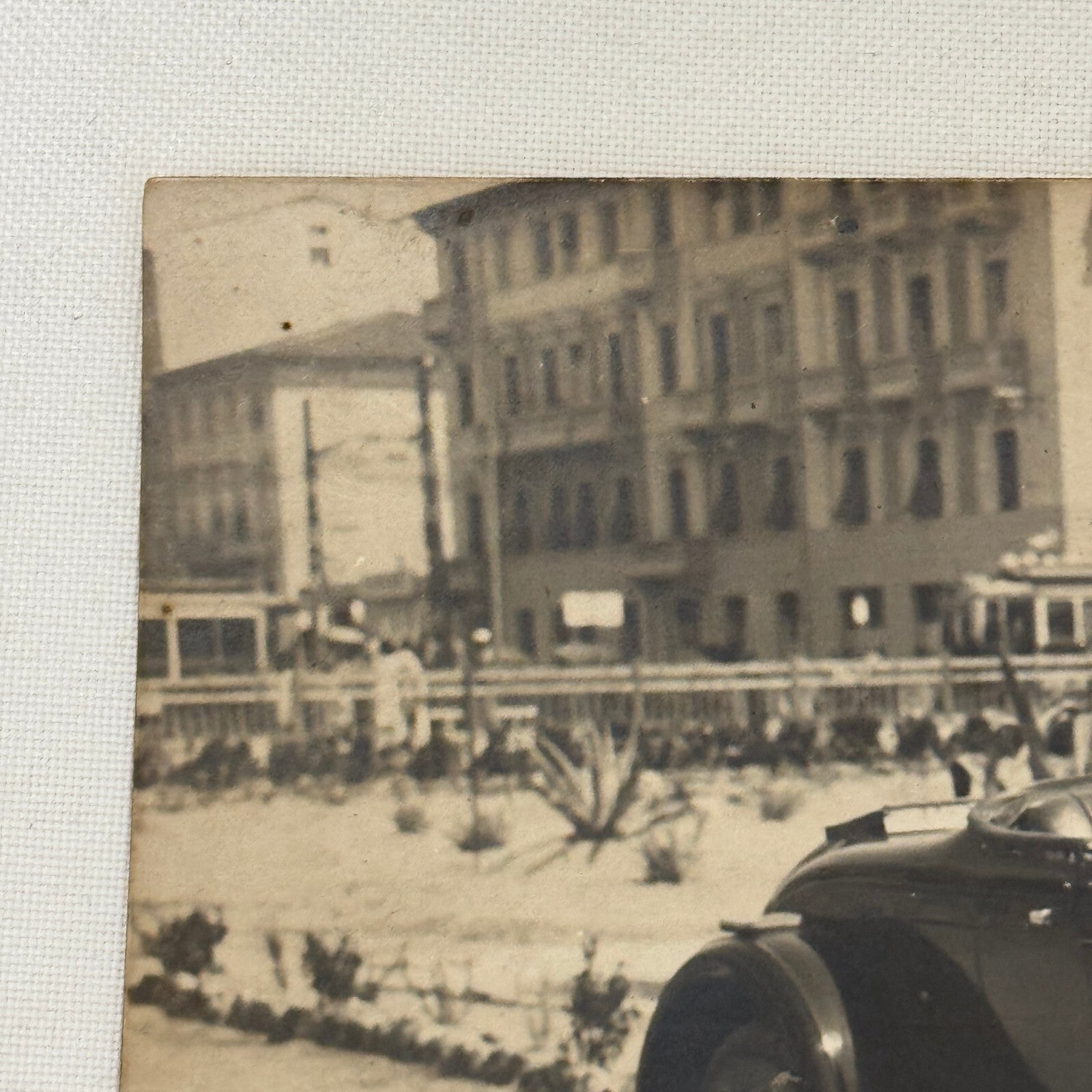 Antique Chrysler Car Automobile Photo Photograph Italian Photographer Stamp