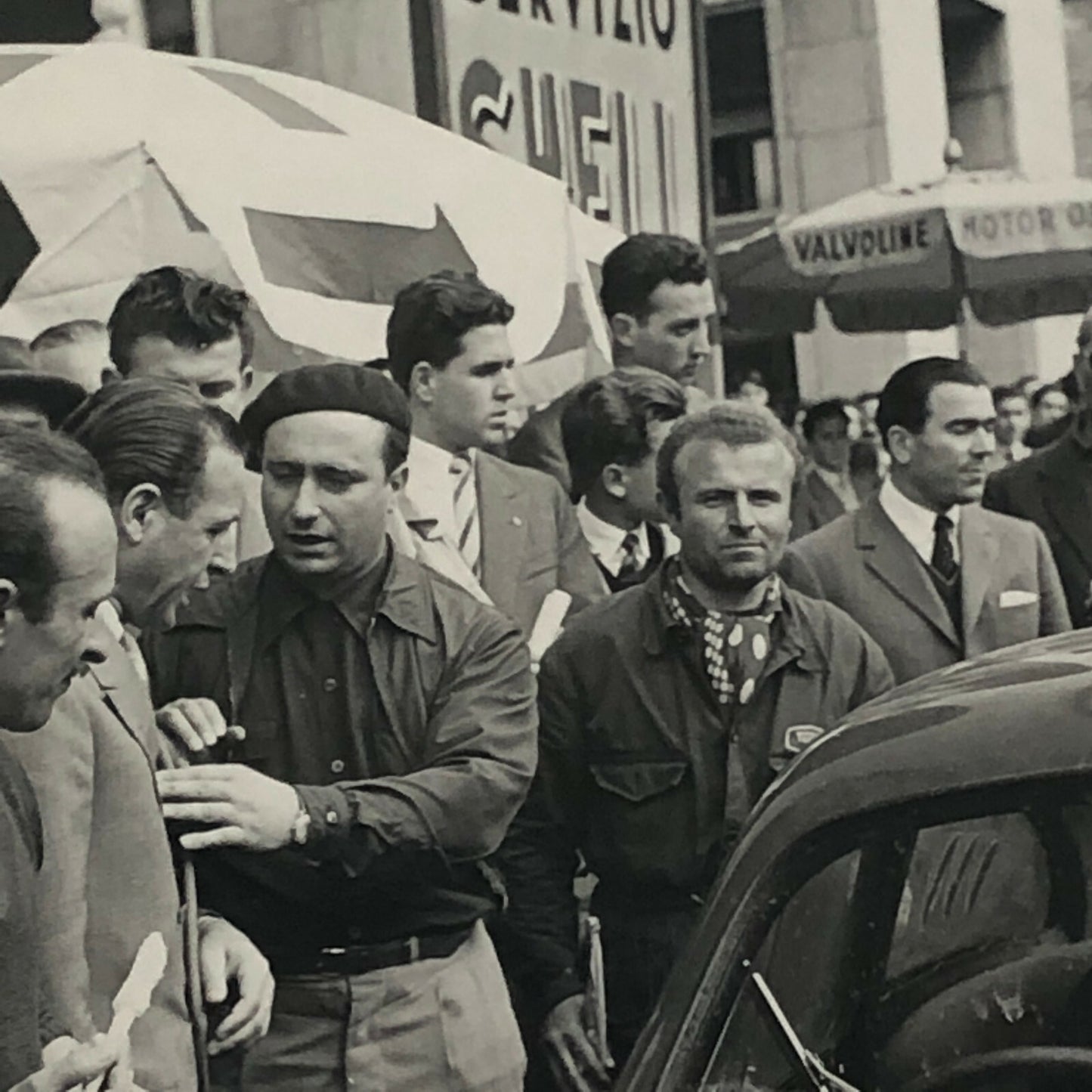 Vintage Racing Driver Photo Photograph Juan Manuel Fangio Brescia 1950