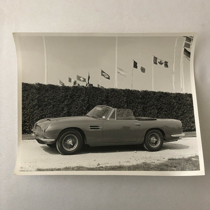 Vintage Aston Martin Convertible Car Photo Photograph Print