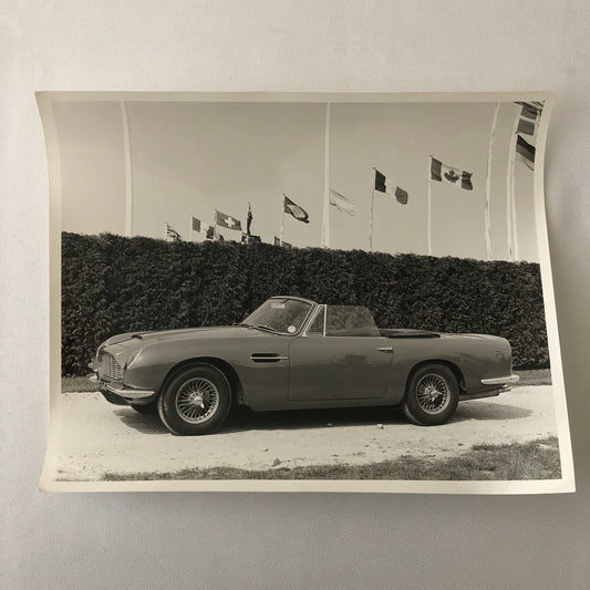 Vintage Aston Martin Convertible Car Photo Photograph Print