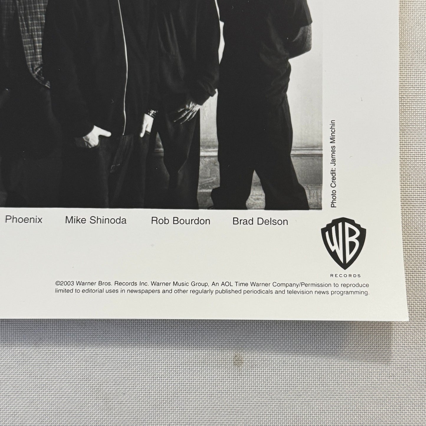 Linkin Park Music Publicity Press Photo Photograph Chester Bennington 2003