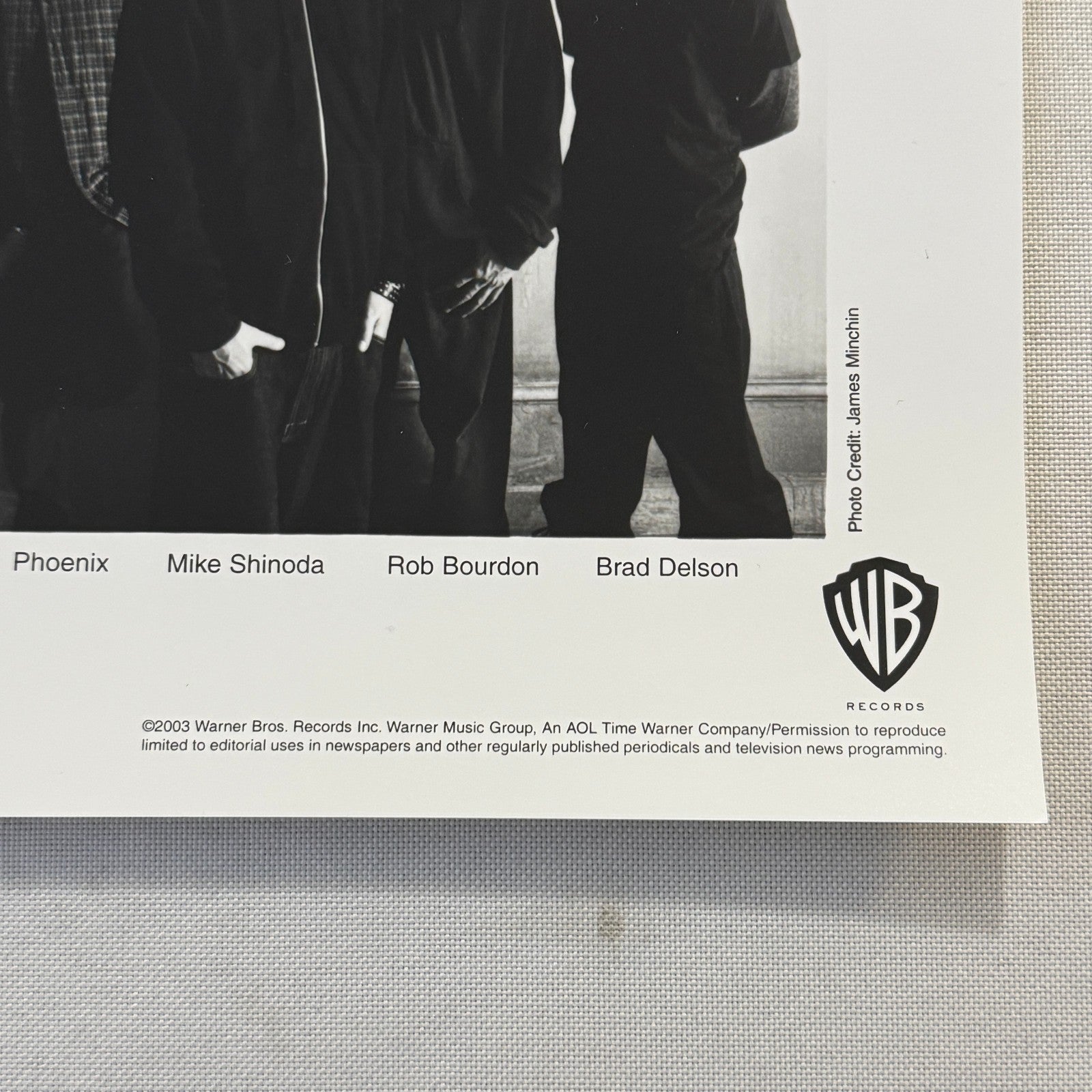 Linkin Park Music Publicity Press Photo Photograph Chester Bennington 2003
