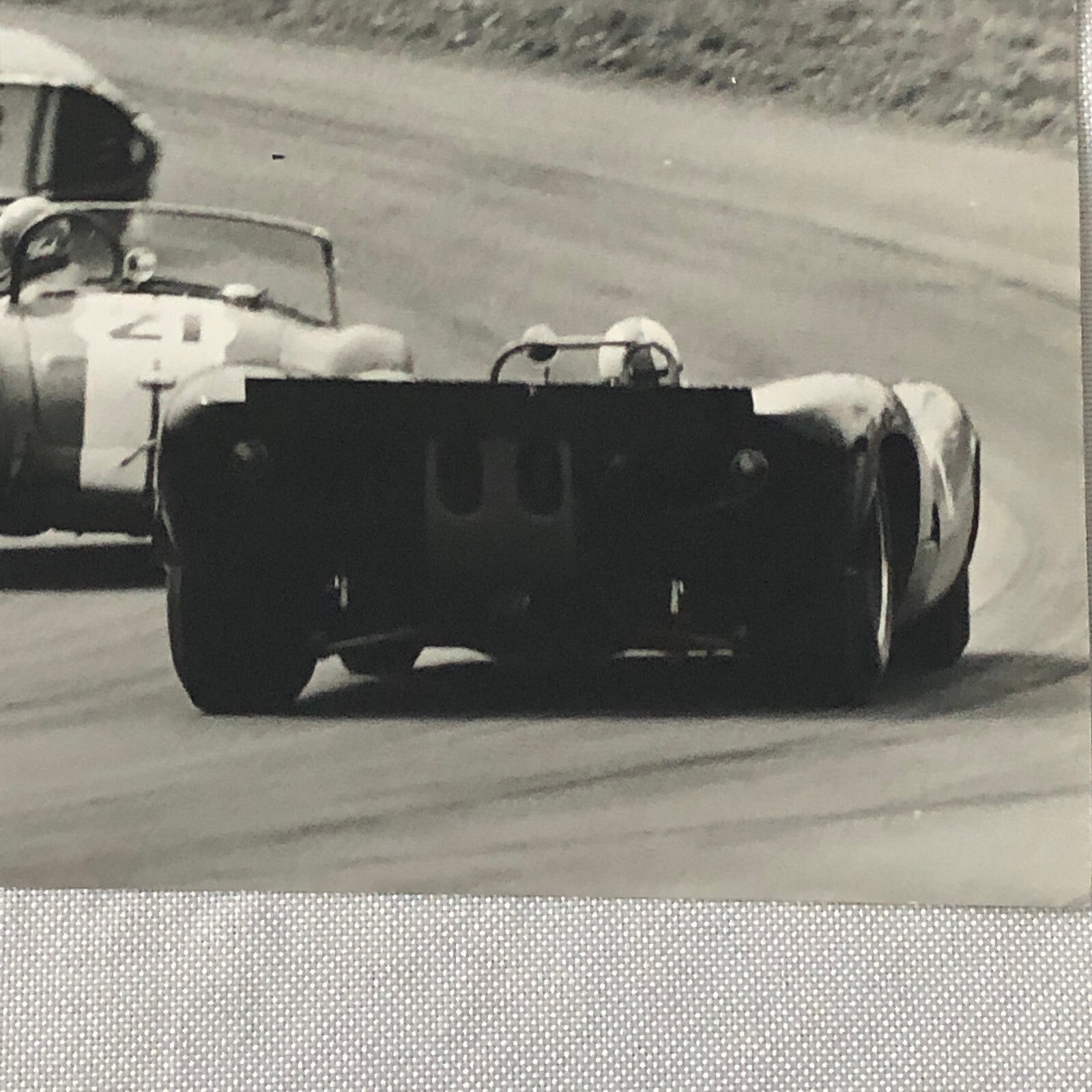 Vintage Bernard Cahier Racing Photo Photograph John Surtees Lola Chevrolet + 