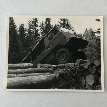 Vintage Military Truck Photo Photograph Image 