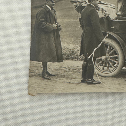 Antique Car Automobile Women Italian Real Photo Postcard RPPC Photograph