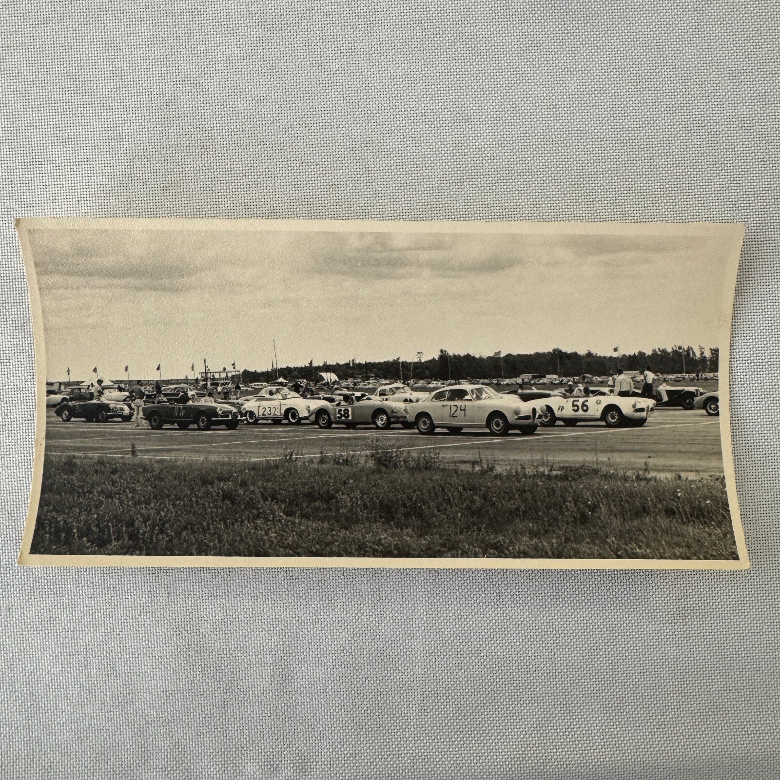 Vintage Racing Photo Photograph Alfa Romeo Porsche MG MGA