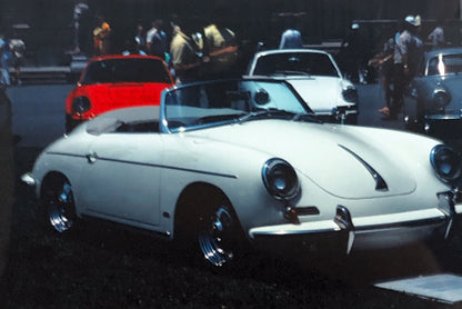 Porsche 356 Cabriolet Convertible Car Show 35mm Photo Slide Vintage 1981
