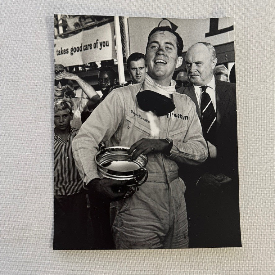 Roger Penske Racing Driver Photo Photograph Nassau 1964 Chaparral Modern Print