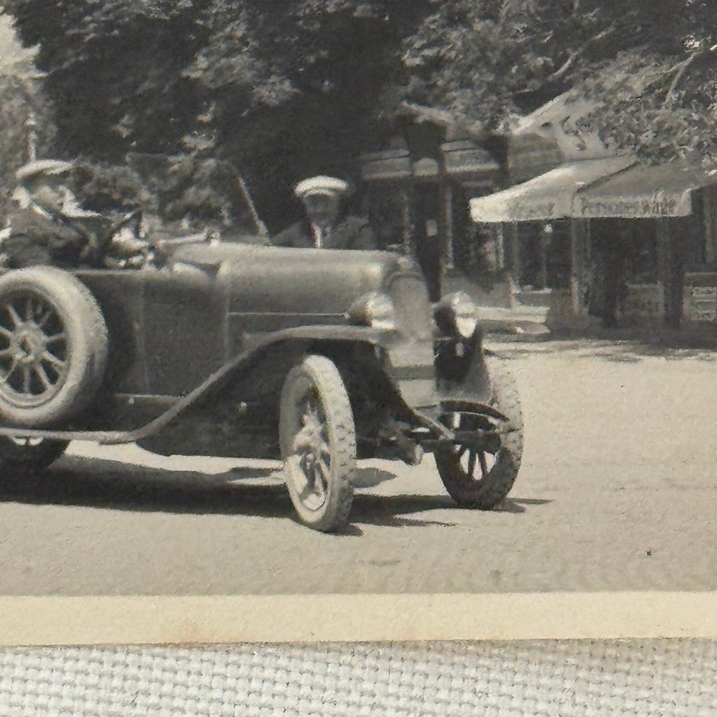 Vintage Photograph Photo Antique People in Early Automobile Car 1923
