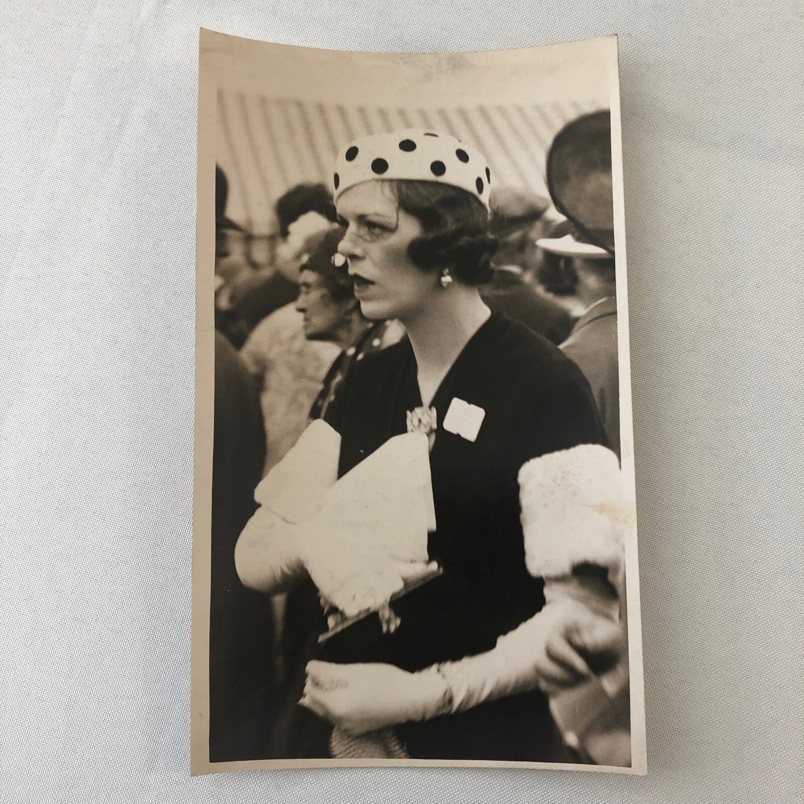Fashion Press Photo Photograph Royal Hunt Cup Horse Race at Ascot 1933 UK Hat
