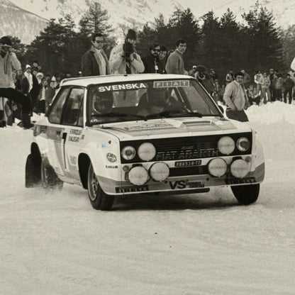 1980 Rallye Monte Carlo Press Photo Photograph DPPI Fiat 131 Abarth Car
