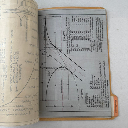 Vintage California Road Construction Civil Engineering Document File 1930s-40s