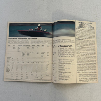 1968 Mercury Sales Brochure Catalog Montego Cyclone Cougar Marquis Montclair +