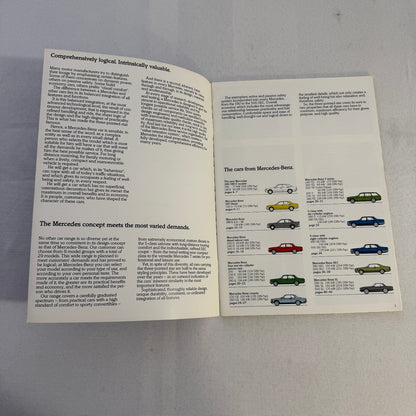 Mercedes Benz Car Brochure 280SL 500 SL 380 SL 280CE 200T 240D 300D 190D 190 250