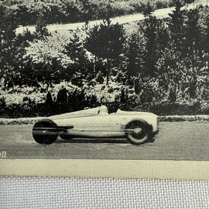 Vintage Nurburgring Racing Postcard Post Card 1936 Postmark Race Track Car
