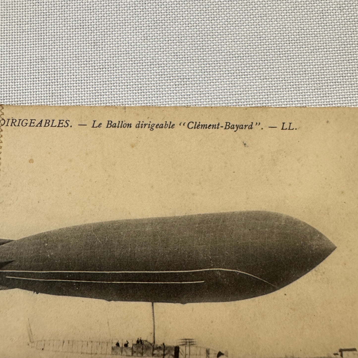 Vintage Zeppelin Airship Dirigible Postcard Post Card French Le Clement Bayard