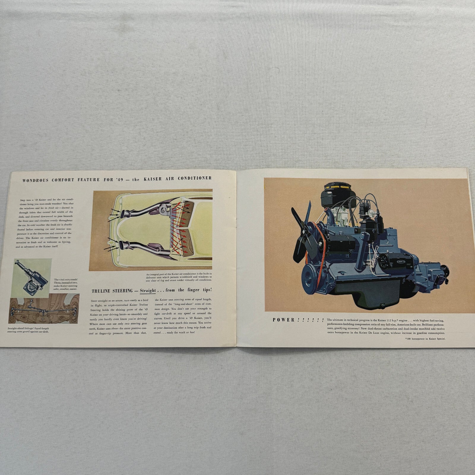 1949 Kaiser Car Sales Brochure Catalog Vintage Virginian Deluxe Special
