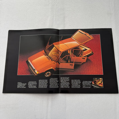 1983 Toyota Tercel Car Sales Brochure Catalog SR5 Wagon Liftback 4WD Vintage