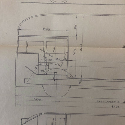 1936 Coachbuilder Bus Design Blueprint Rendering Blue Print Coach Truck 