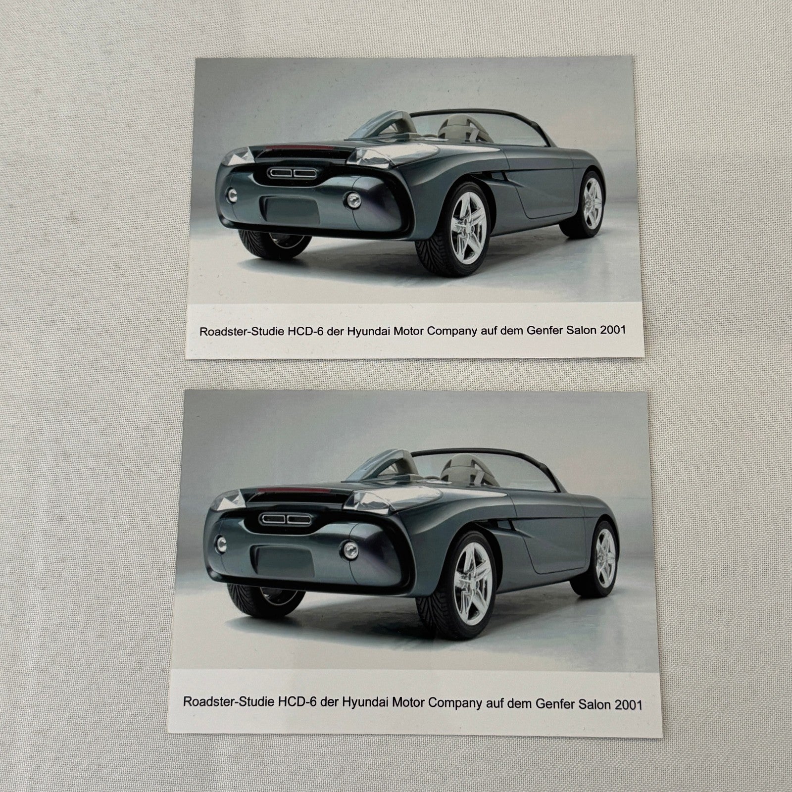 2001 Hyundai HCD-6 Concept Car Prototype Press Kit Photos German Hyundai HCD 6