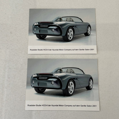 2001 Hyundai HCD-6 Concept Car Prototype Press Kit Photos German Hyundai HCD 6