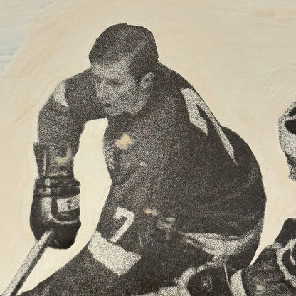 Detroit Red Wings Hockey Player Photo Photograph Vintage Mockup Garry Unger