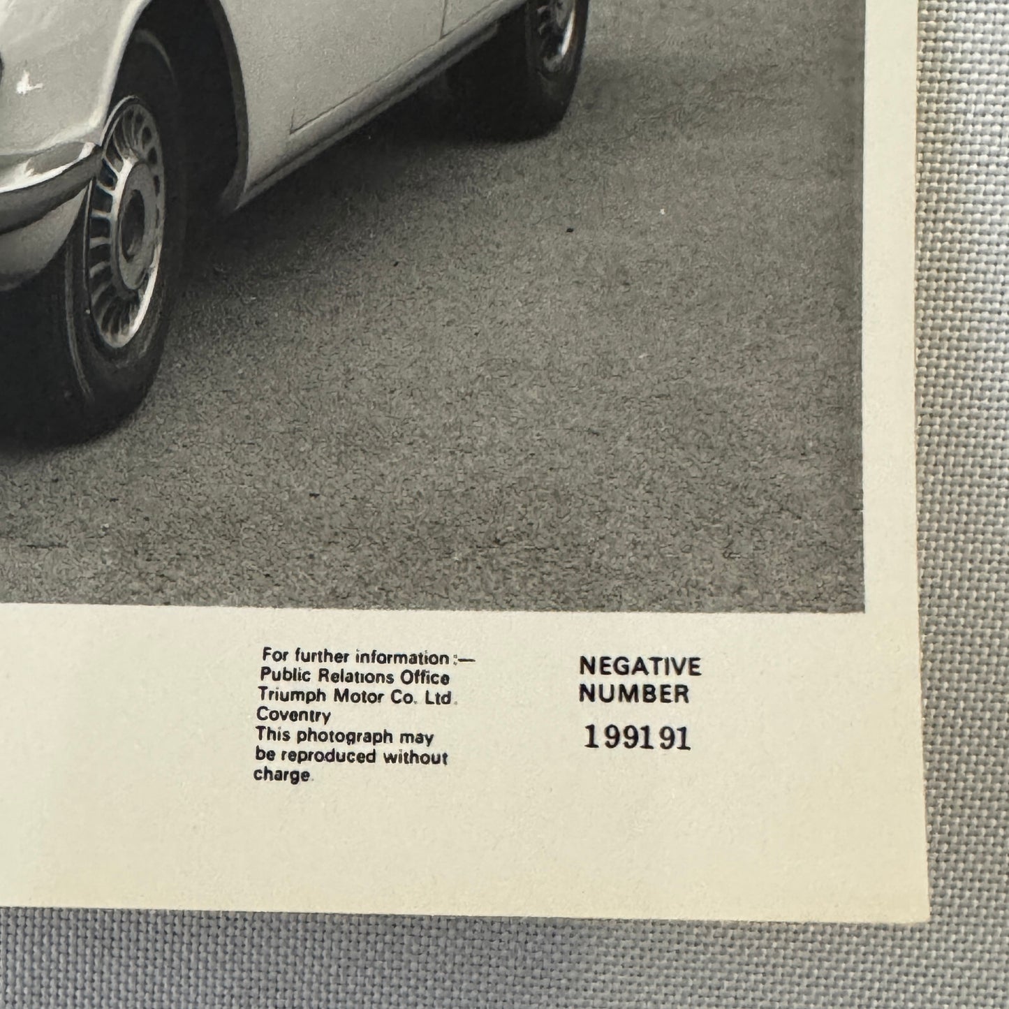 Triumph 2000 MK II Car Factory Press Photo Photograph Print 1972