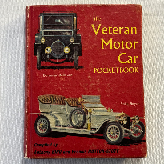 1963 Veteran Motorcar Pocketbook Book Vintage Bugatti Benz Rolls Royce and More