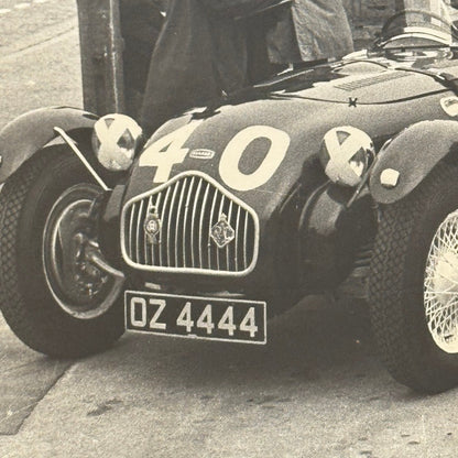 Vintage Racing Photo Photograph Allard Aston Martin Cars Modern Print