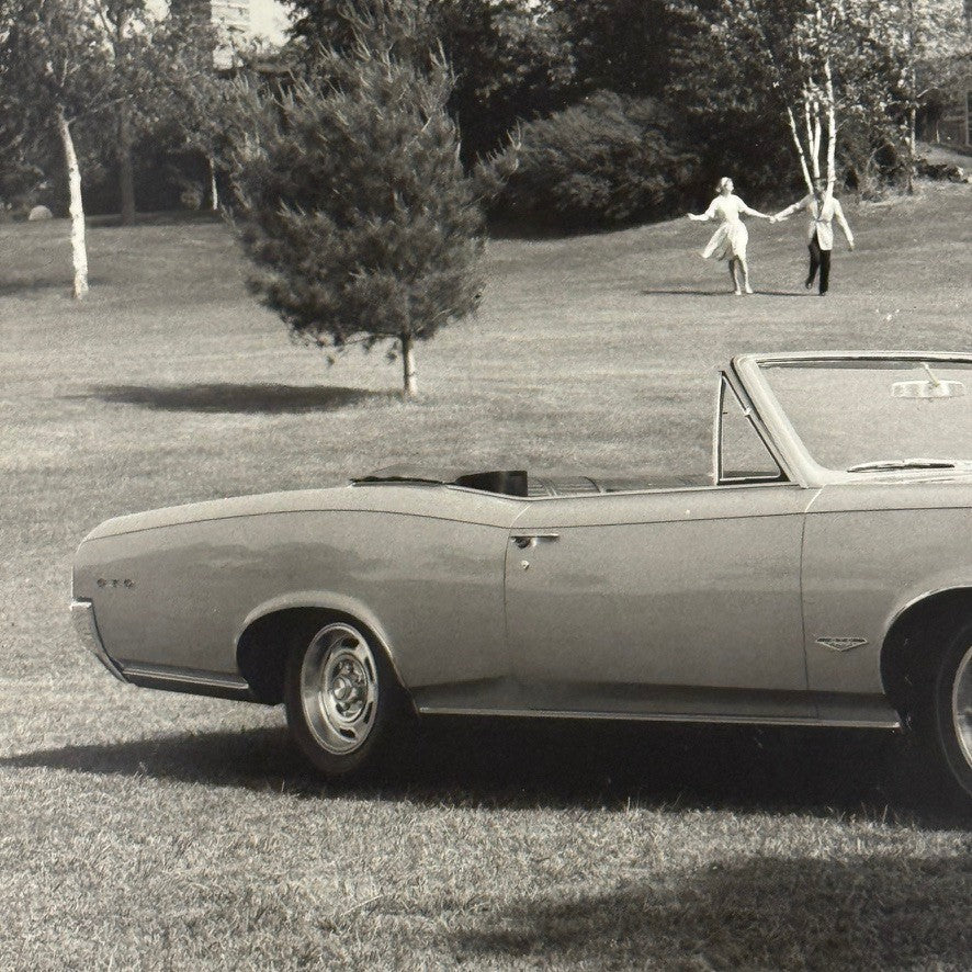 Vintage 1966 Pontiac GTO Convertible Car Photo Photograph Modern Print
