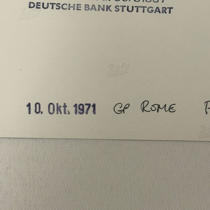 Vintage Racing Photo 1971 Rome Italy F2 Race Derek Bell Driver Motorsport