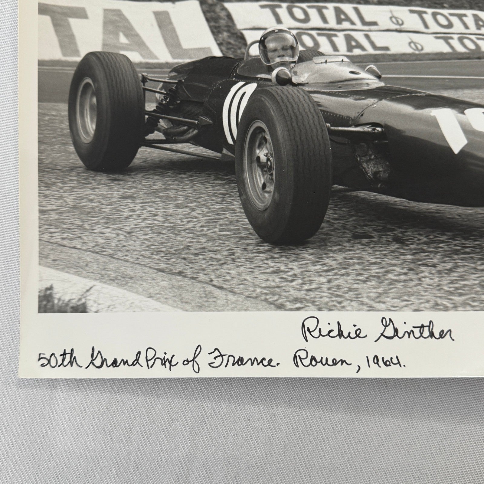 Richie Ginther BRM Racing Photo 1964 French Grand Prix Photograph Modern Print