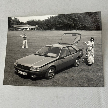 Renault Fuego Vintage Press Kit Brochure Photos 1980 GERMAN Text