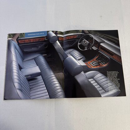 1987 Jaguar XJ6 and XJ6 Sovereign Car Sales Brochure Catalog Advertising Vintage