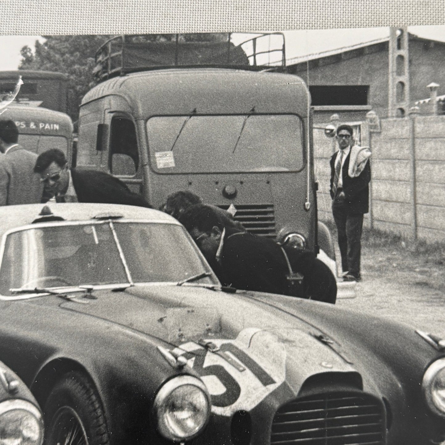 1953 LeMans Racing Photo Photograph Lancia D20C Cars Louis Chiron MODERN Print